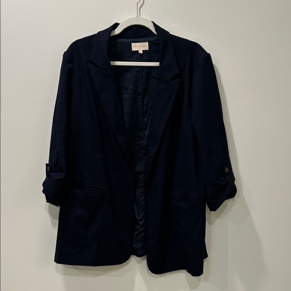 Skies Are Blue Dark Blue Blazer